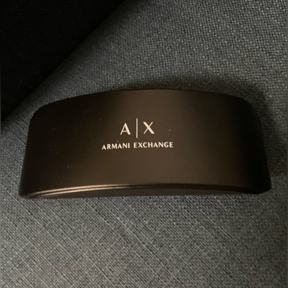 NWOT AX ARMANI Exchange Hardcase Shell Black Sunglasses/ Glasses Carrier Case - Picture 10 of 12